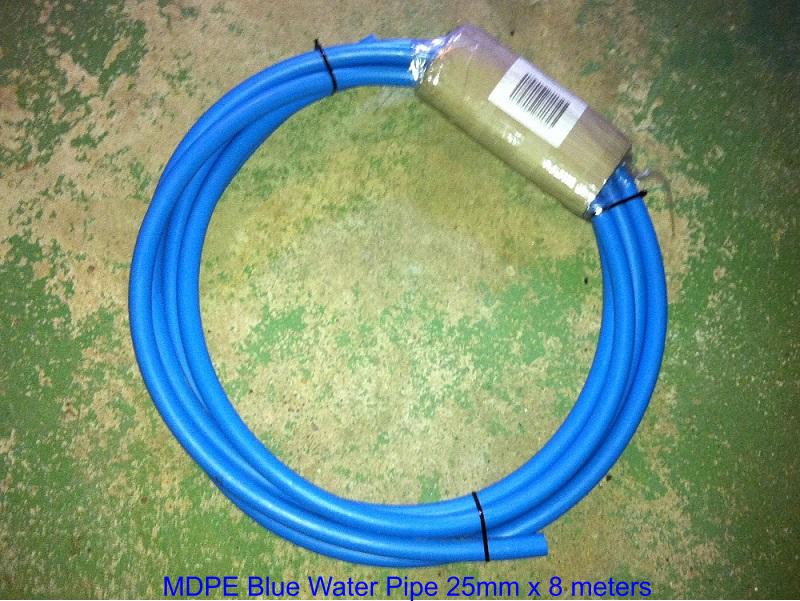 Blue Water Pipe 25mm x 8M